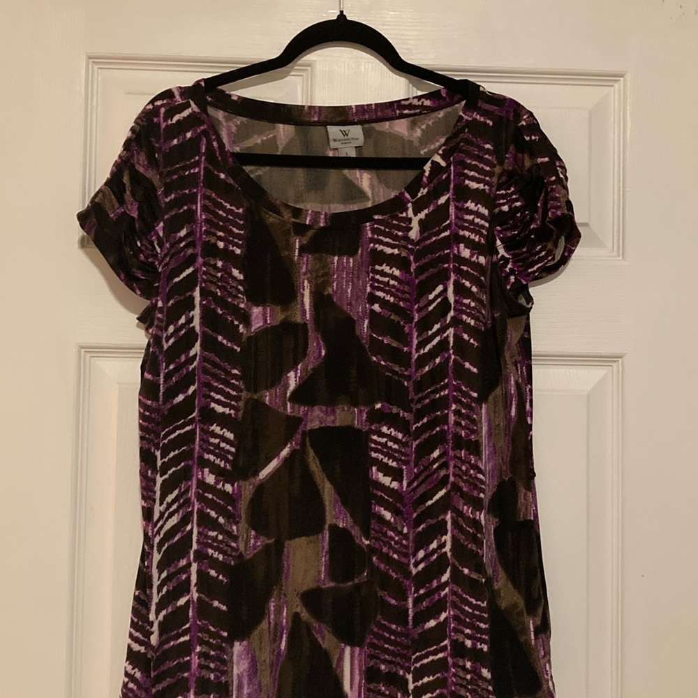 Women's Purple Patterned Top
